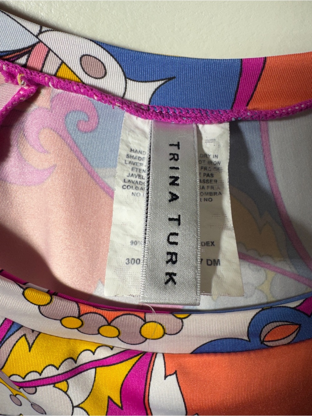 Trina Turk Sevilla Long-sleeve Rashguard Size Large - Picture 12 of 12